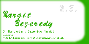 margit bezeredy business card